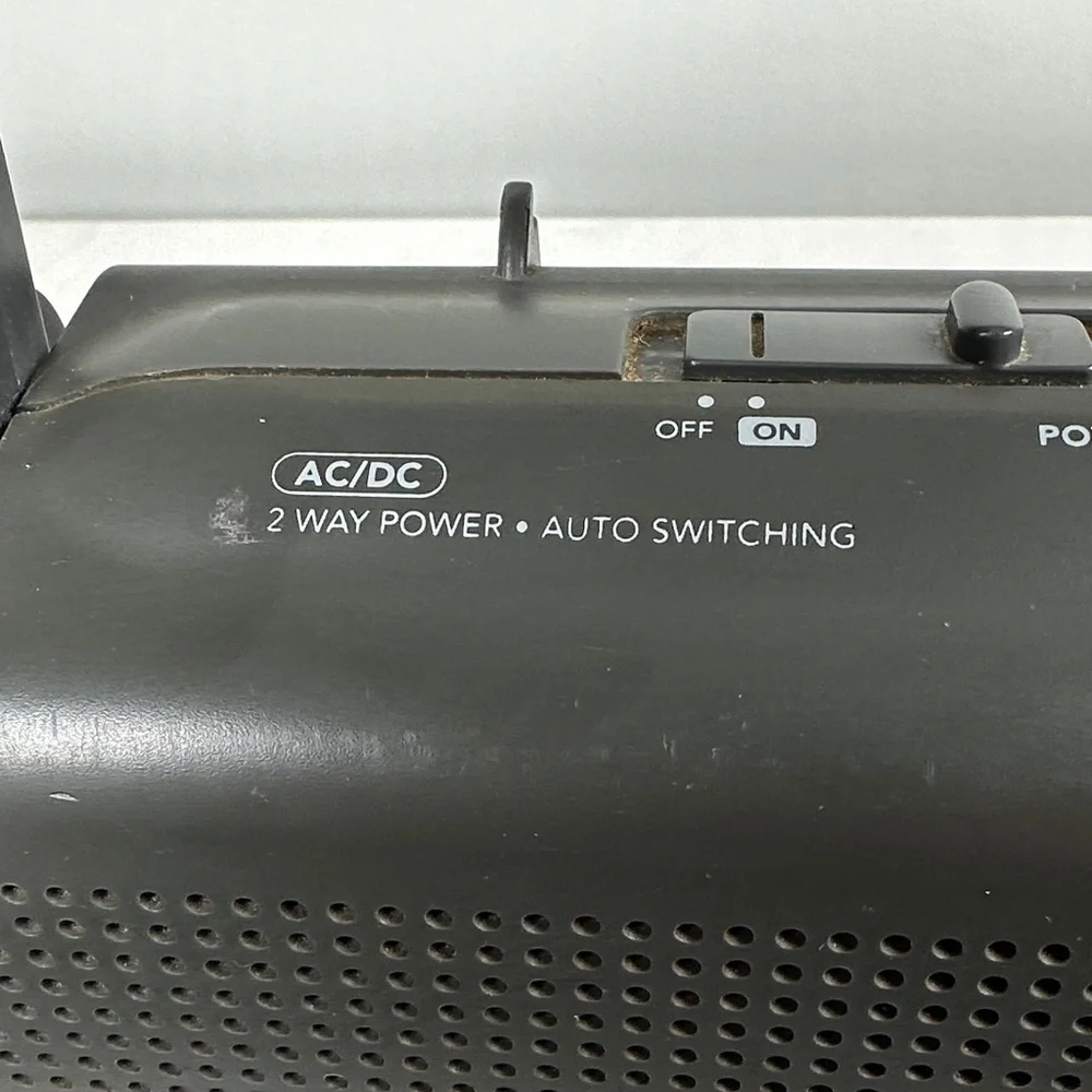 Vintage GE 2 Way power AM/FM Radio 24hourweather portable receiver TV sound 4b - Picture 4 of 15